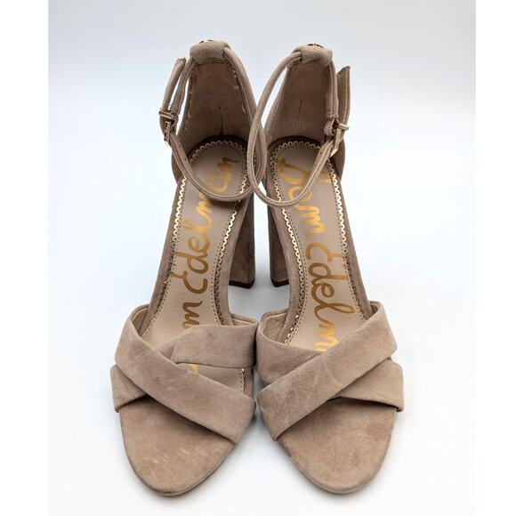 Sam Edelman Yancy Ankle Strap Block Heel Sandals Women's Size US5M EU35 - Picture 2 of 12